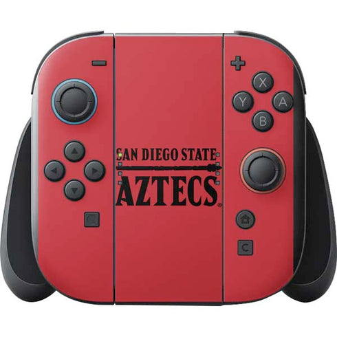 San Diego State University Logo Red Nintendo Switch 2 (2025) with Joy-Con Skin